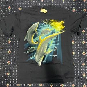 NWT Las Vegas dolphin shirt heavy cotton L